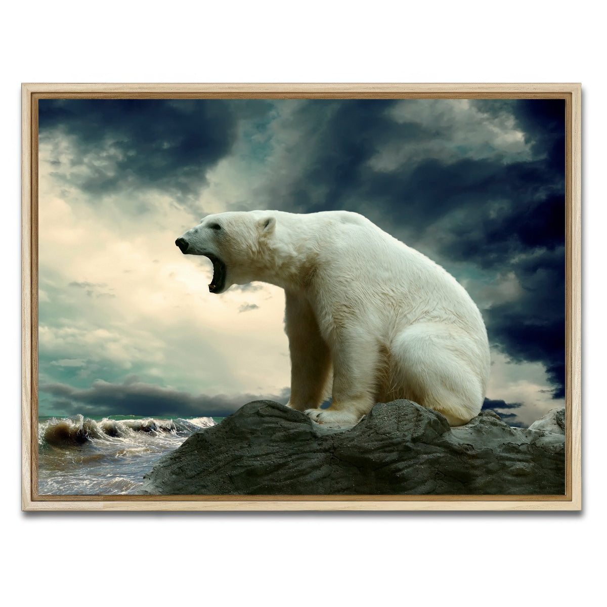 AUTO-MOCKUP WHITE | Polar Escape | 1 Piece | Natural Framed Canvas | group=4x3