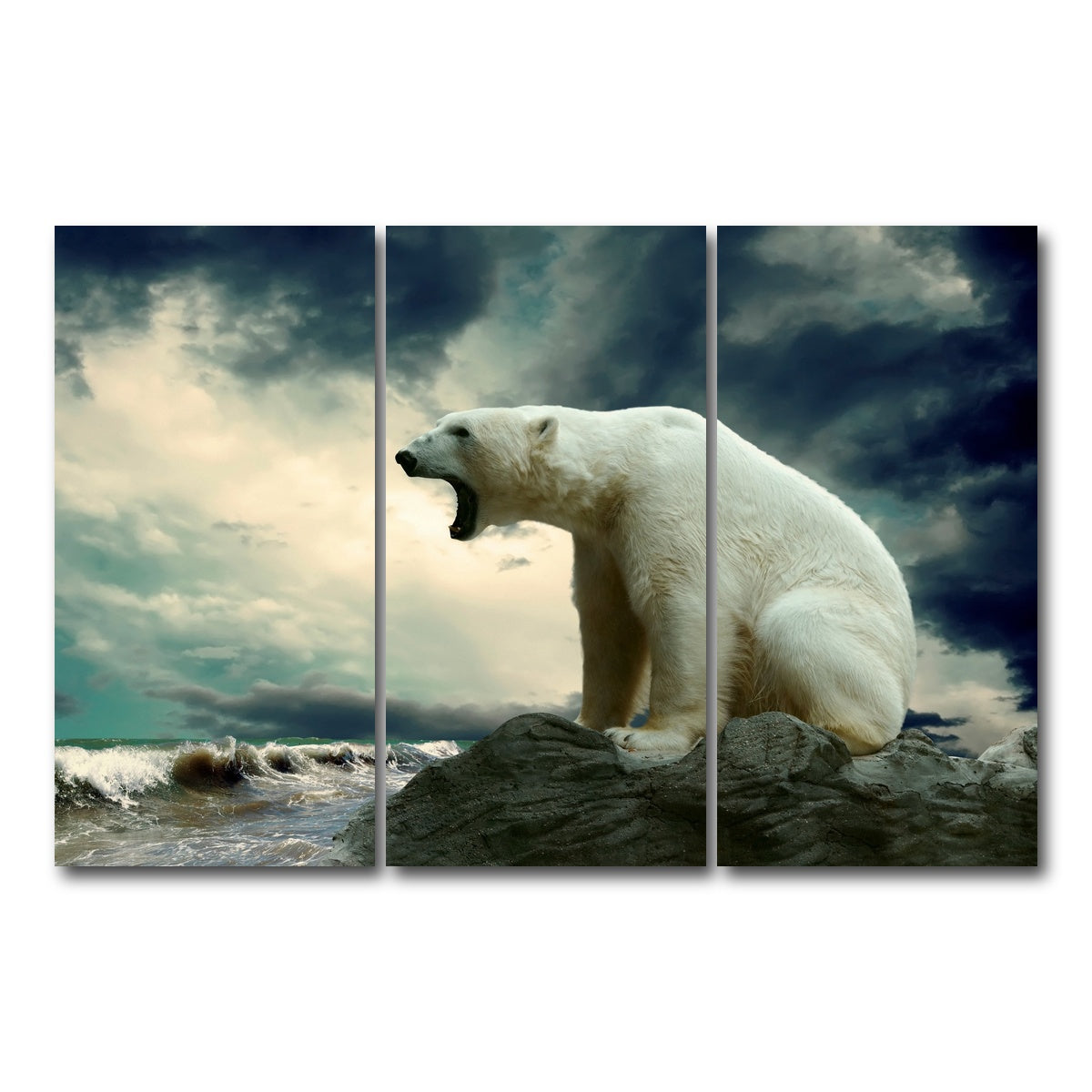 AUTO-MOCKUP WHITE | Polar Escape | 3 Piece | Gallery Wrap Canvas | group=12x24
