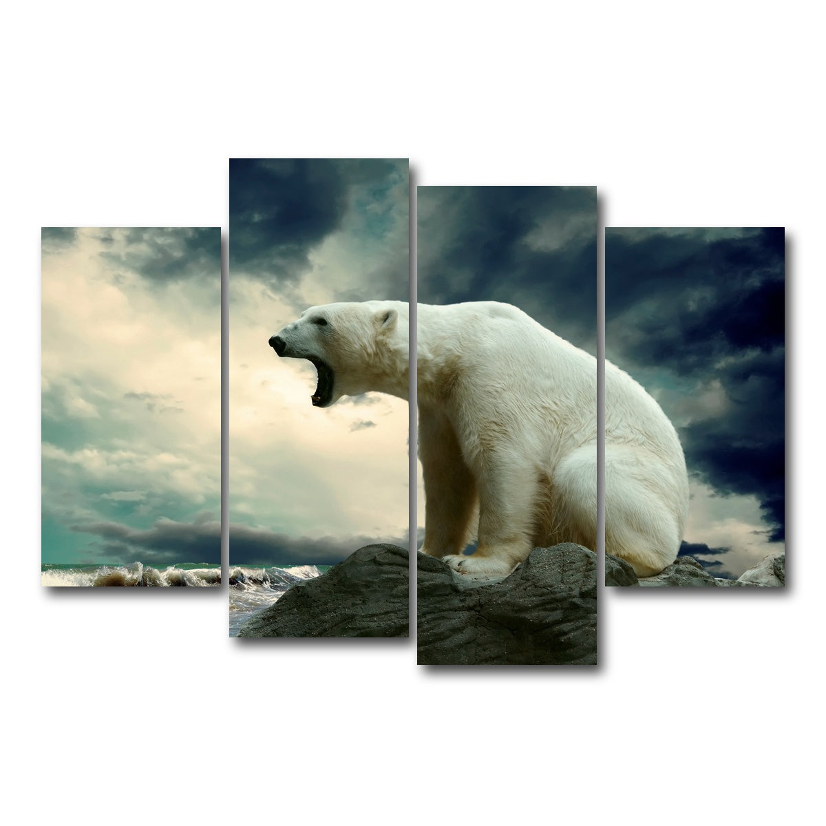 AUTO-MOCKUP WHITE | Polar Escape | 4 Piece | Gallery Wrap Canvas | group=4_short