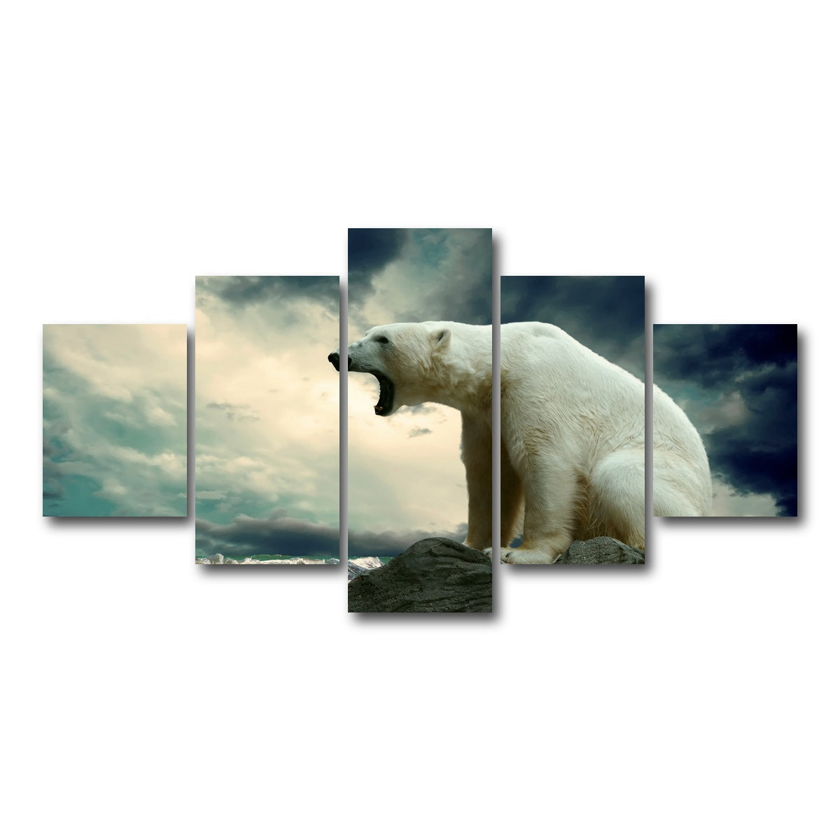AUTO-MOCKUP WHITE | Polar Escape | 5 Piece | Gallery Wrap Canvas | group=5_short