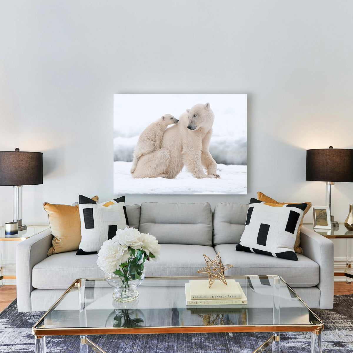 Polar Bear with Cub Wall Art