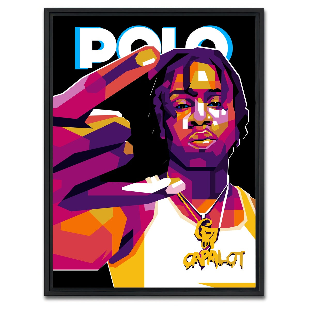 AUTO-MOCKUP WHITE | Polo | 1 Piece | Black Framed Canvas | group=3x4