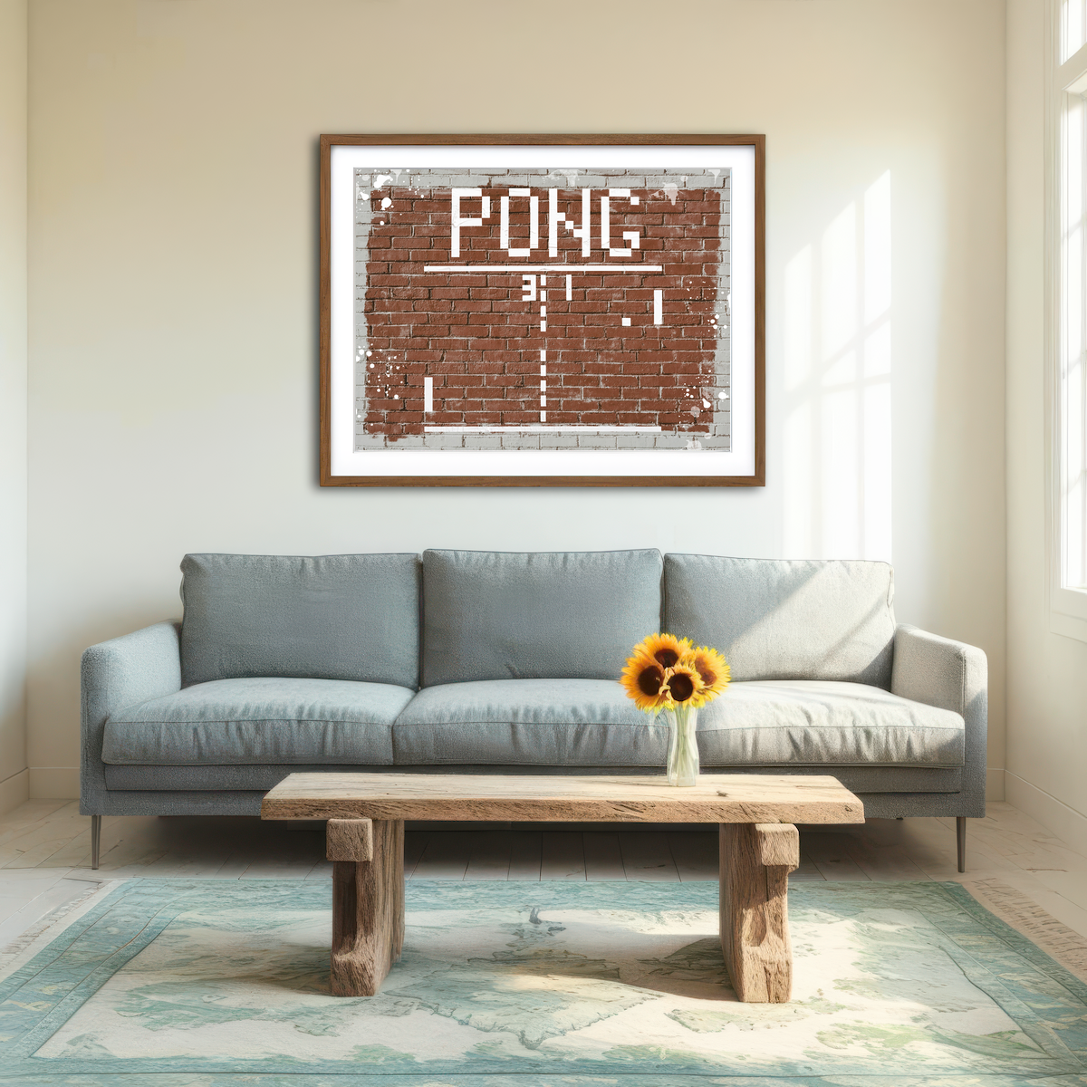 AUTO-MOCKUP ROOM | Pong Wall Art