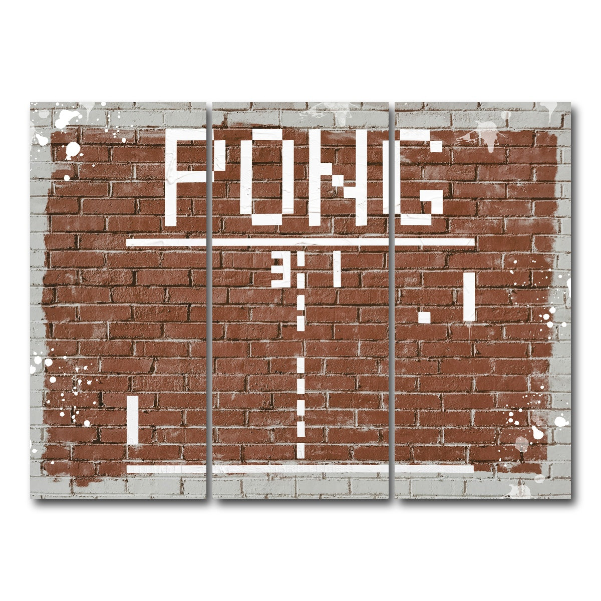 AUTO-MOCKUP WHITE | Pong | 3 Piece | Gallery Wrap Canvas | group=8x18