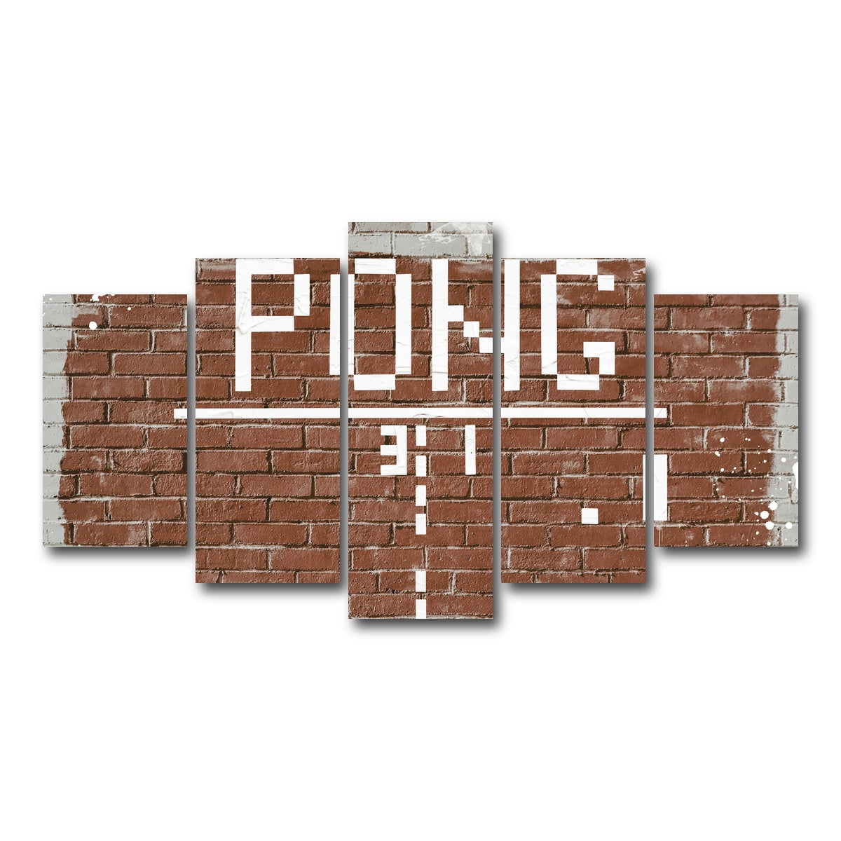 AUTO-MOCKUP WHITE | Pong | 5 Piece | Gallery Wrap Canvas | group=5_normal