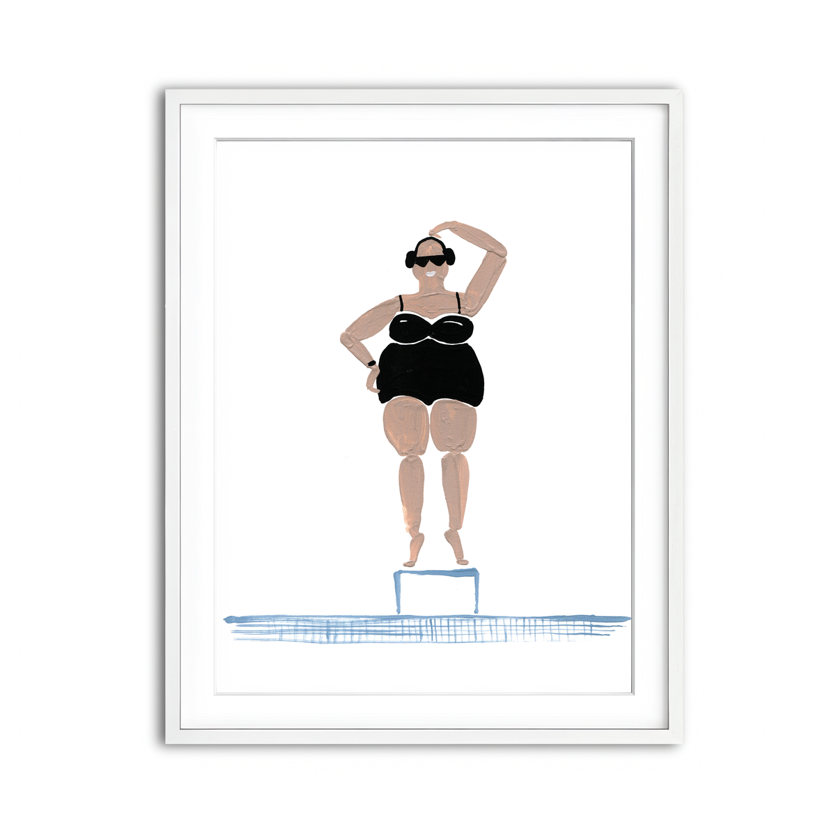 Framed Print 3x4 White