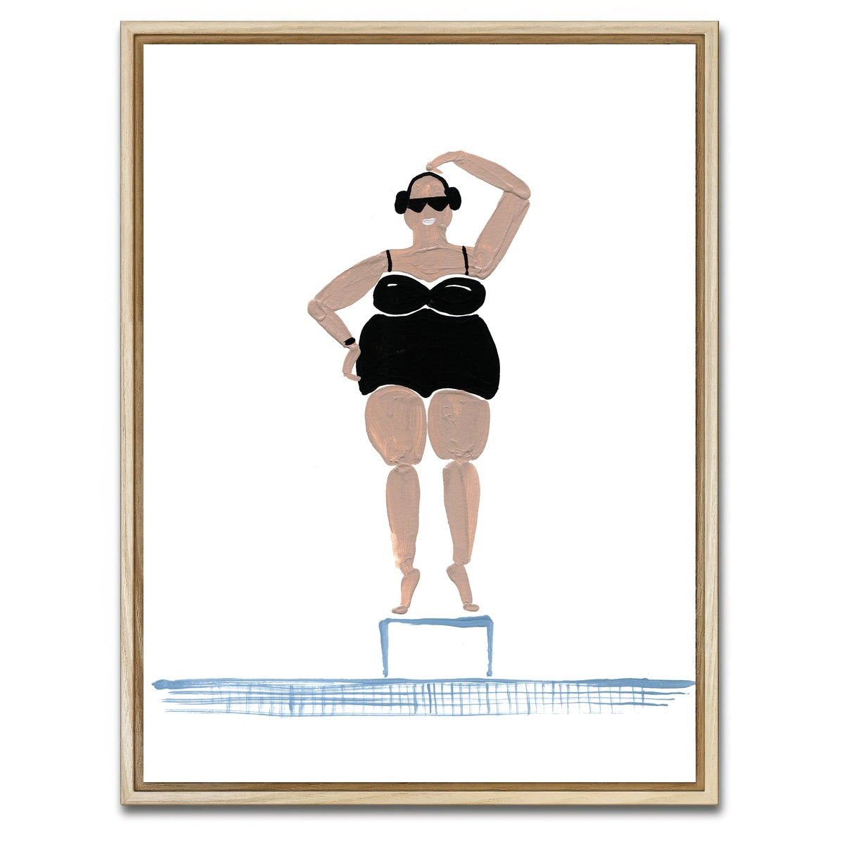 AUTO-MOCKUP WHITE | Pool Time | 1 Piece | Natural Framed Canvas | group=3x4