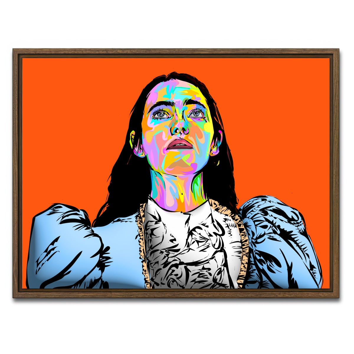 AUTO-MOCKUP WHITE | Poor Things Bella | 1 Piece | Walnut Framed Canvas | group=4x3