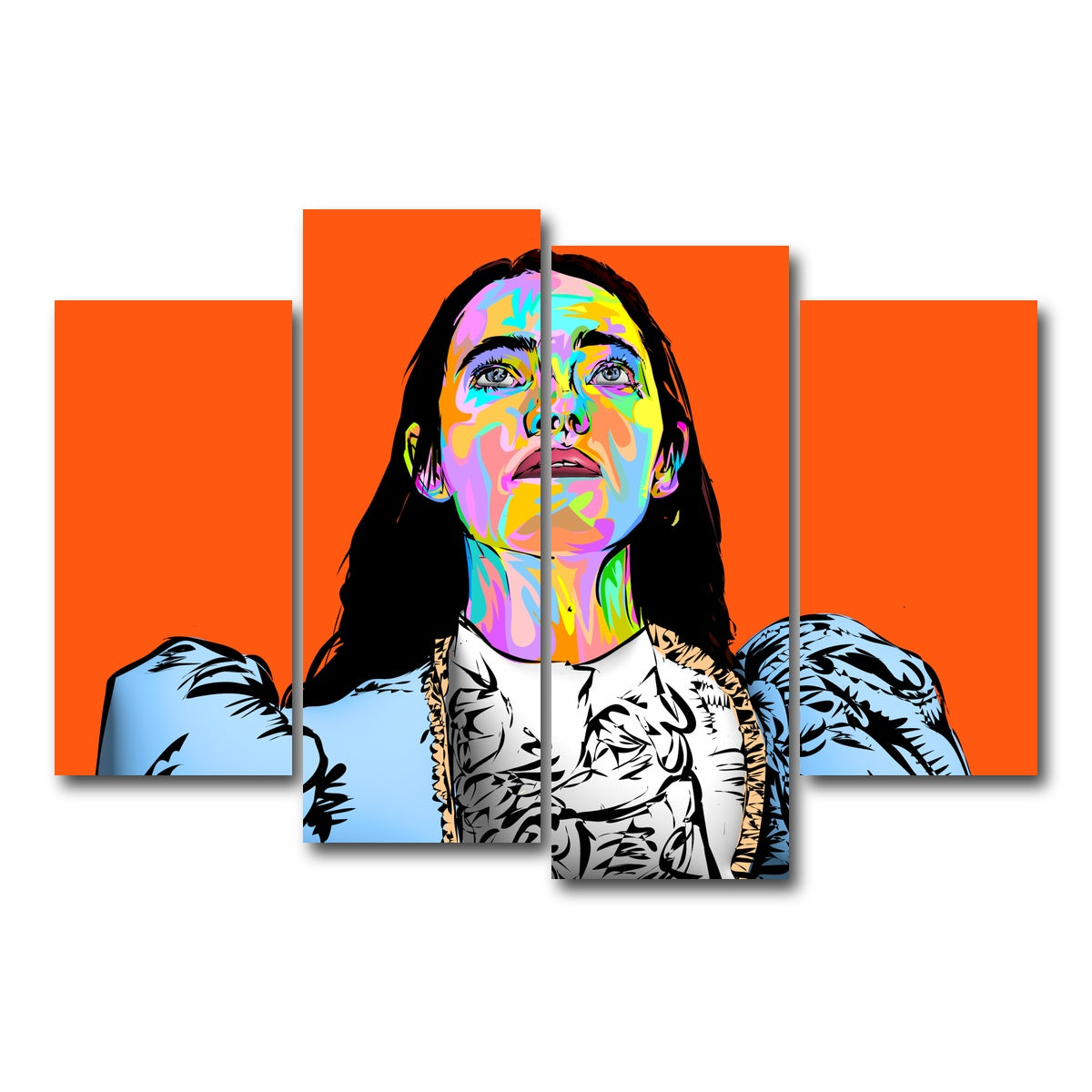 AUTO-MOCKUP WHITE | Poor Things Bella | 4 Piece | Gallery Wrap Canvas | group=4_short