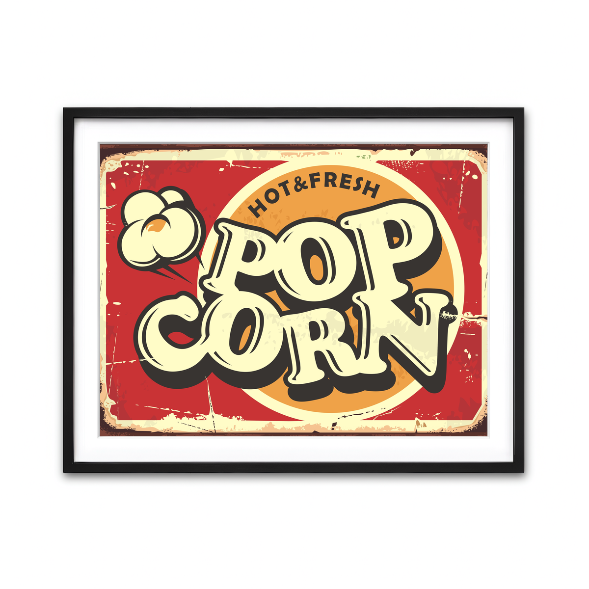 Framed Print 4x3 Black