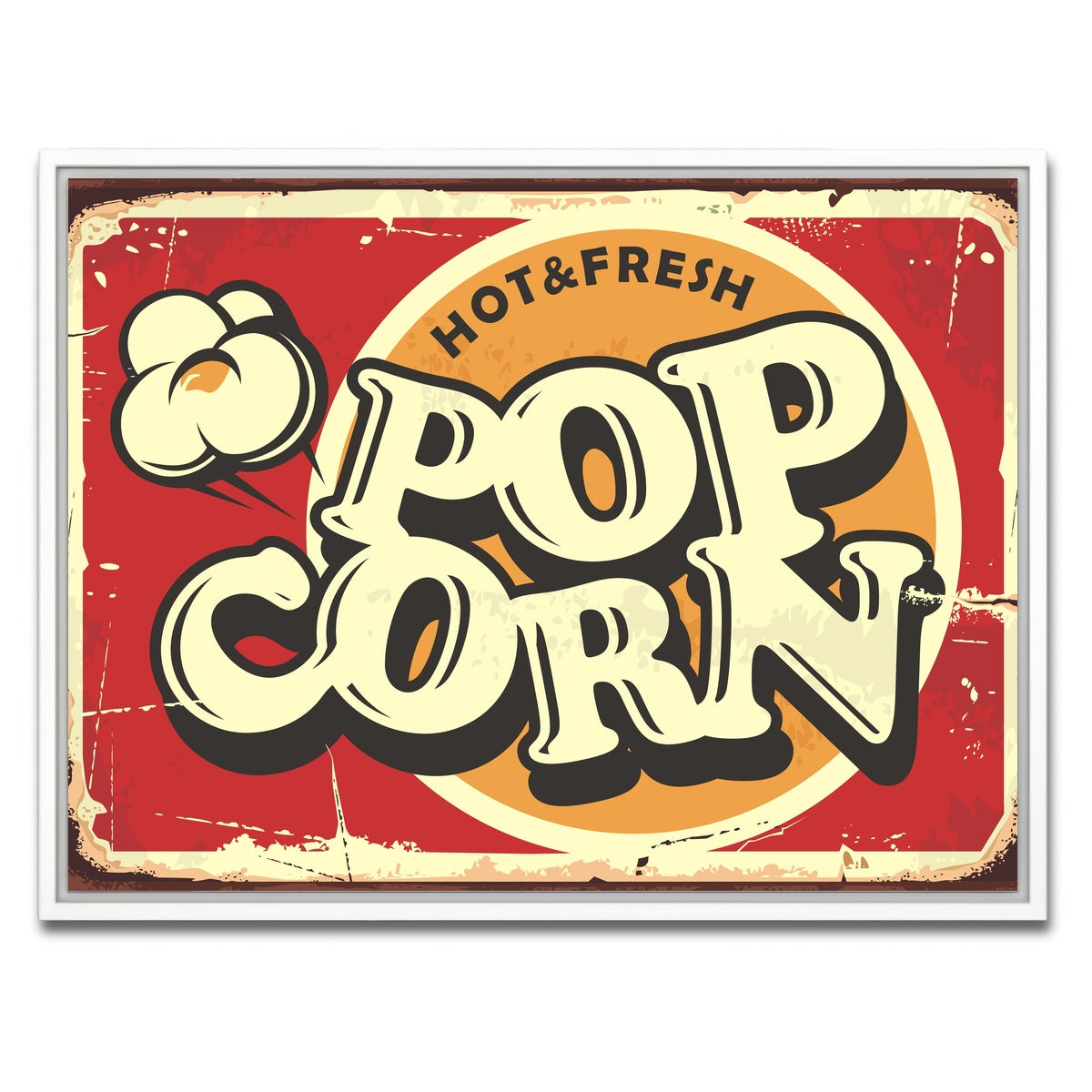 AUTO-MOCKUP WHITE | Pop Corn | 1 Piece | White Framed Canvas | group=4x3