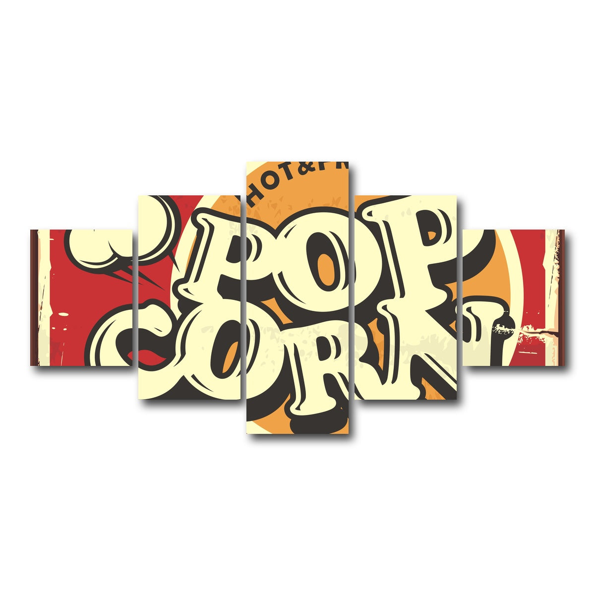 AUTO-MOCKUP WHITE | Pop Corn | 5 Piece | Gallery Wrap Canvas | group=5_short