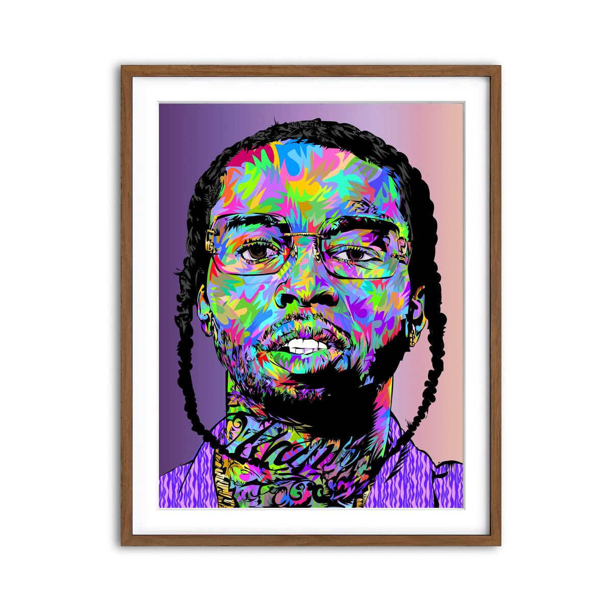 Framed Print 3x4 Walnut