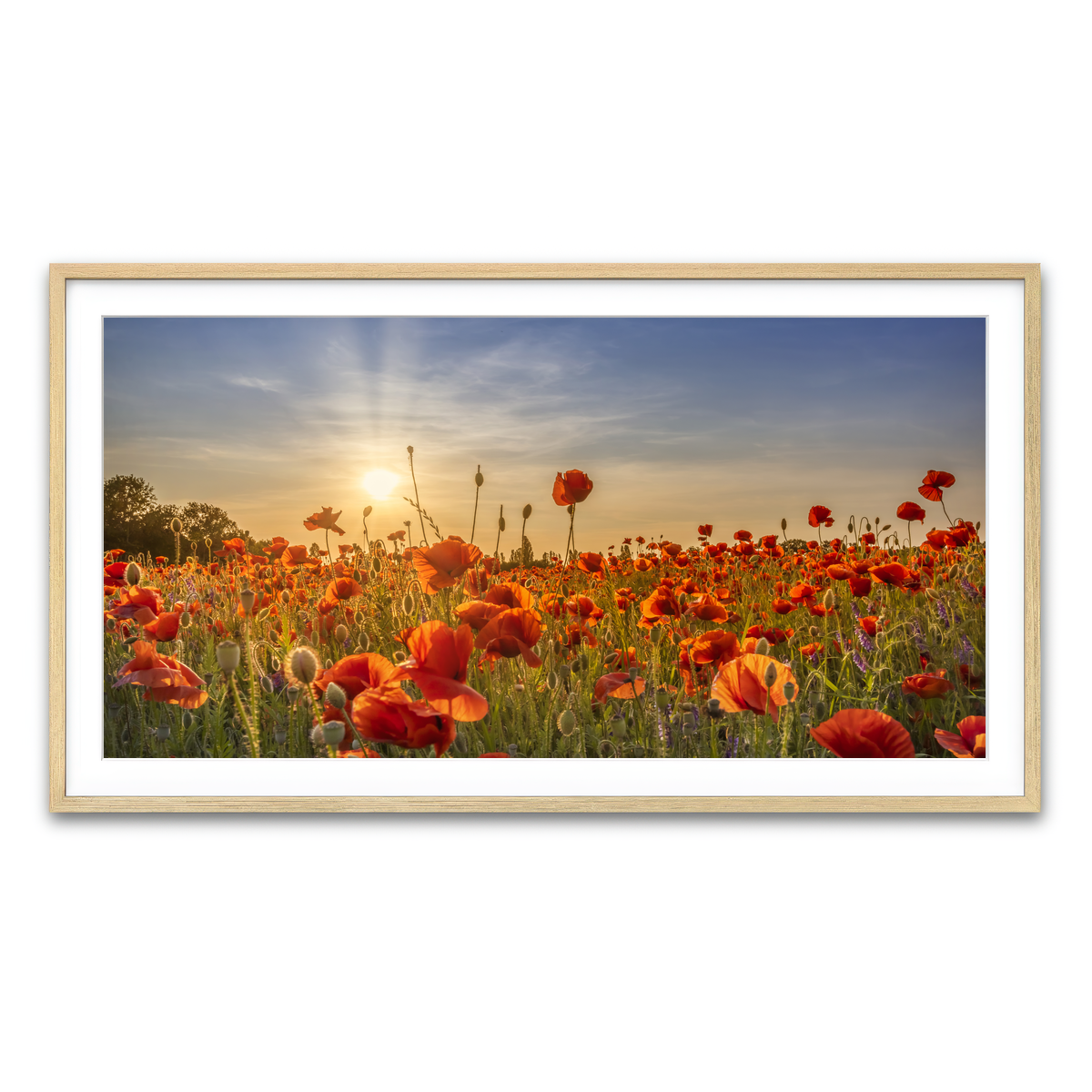 Framed Print 2x1 Natural