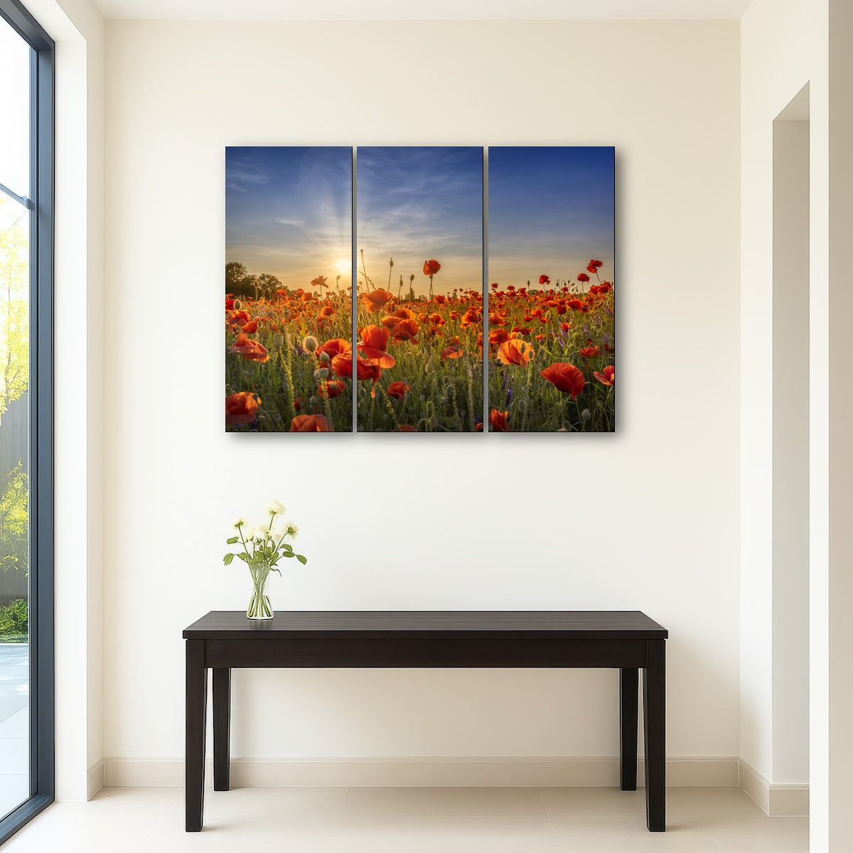 AUTO-MOCKUP ROOM | Poppy idyll in sunset