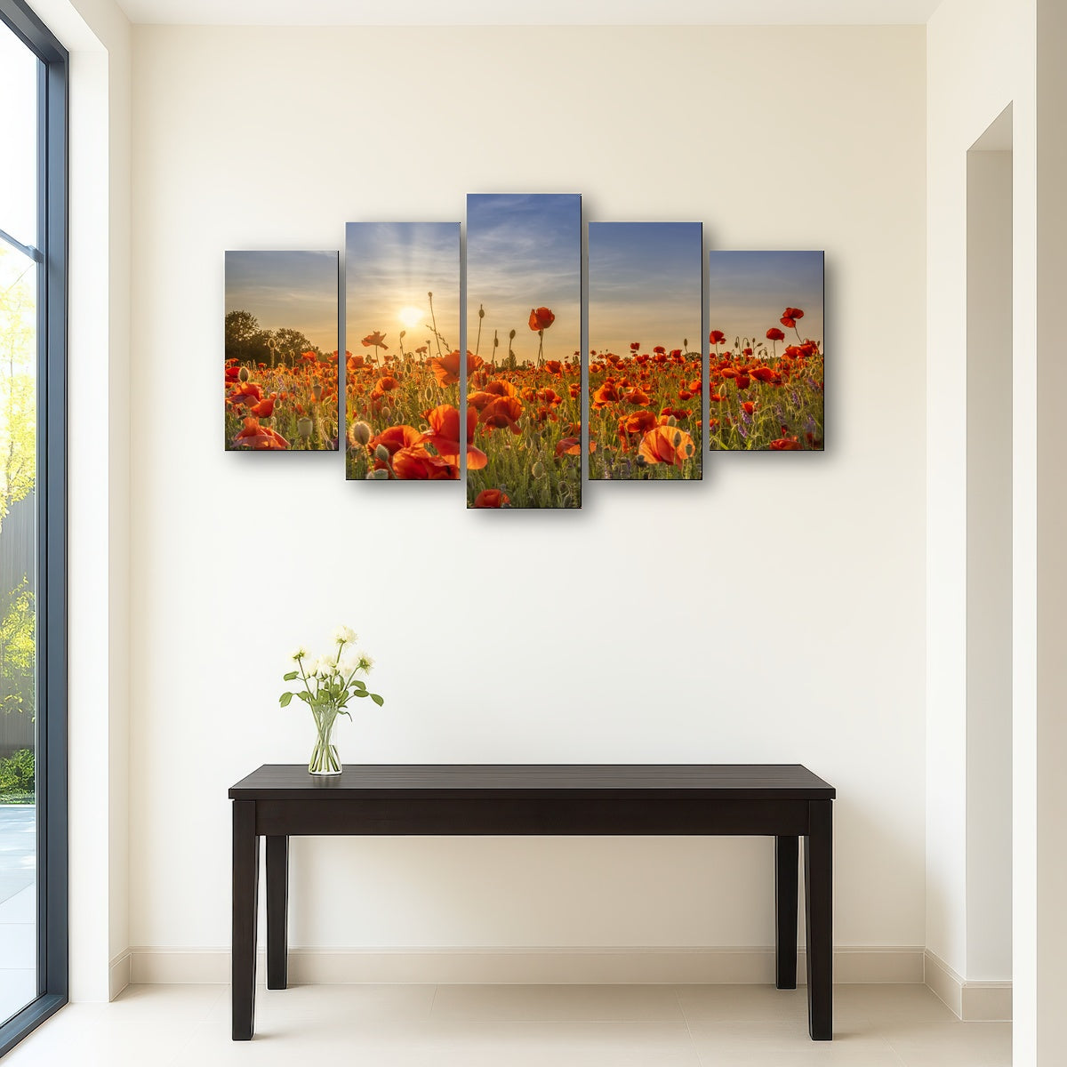 AUTO-MOCKUP ROOM | Poppy idyll in sunset