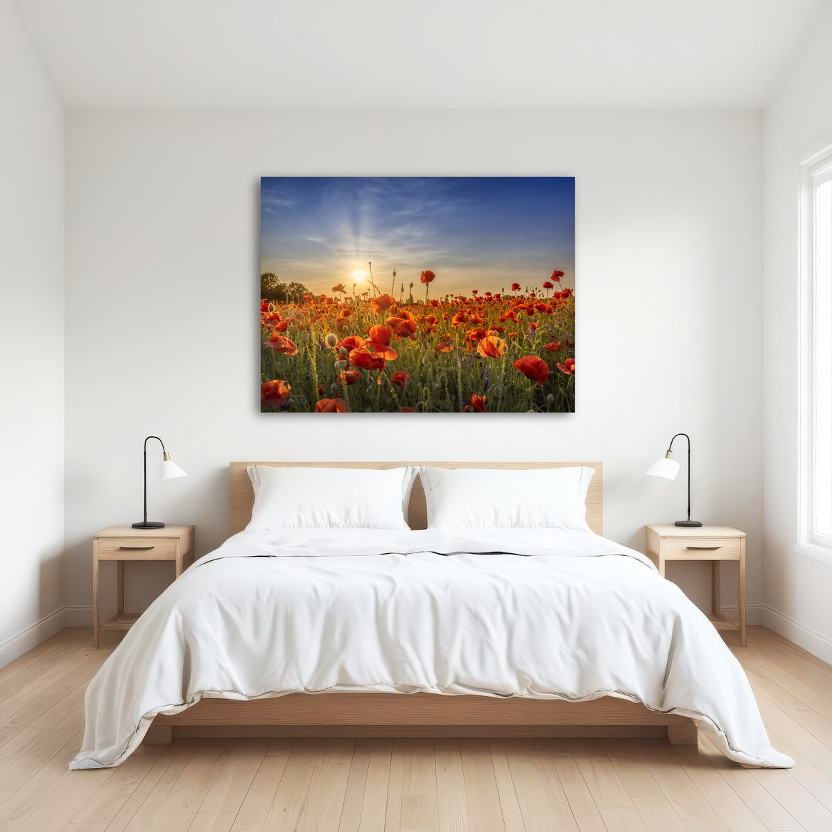 AUTO-MOCKUP ROOM | Poppy idyll in sunset