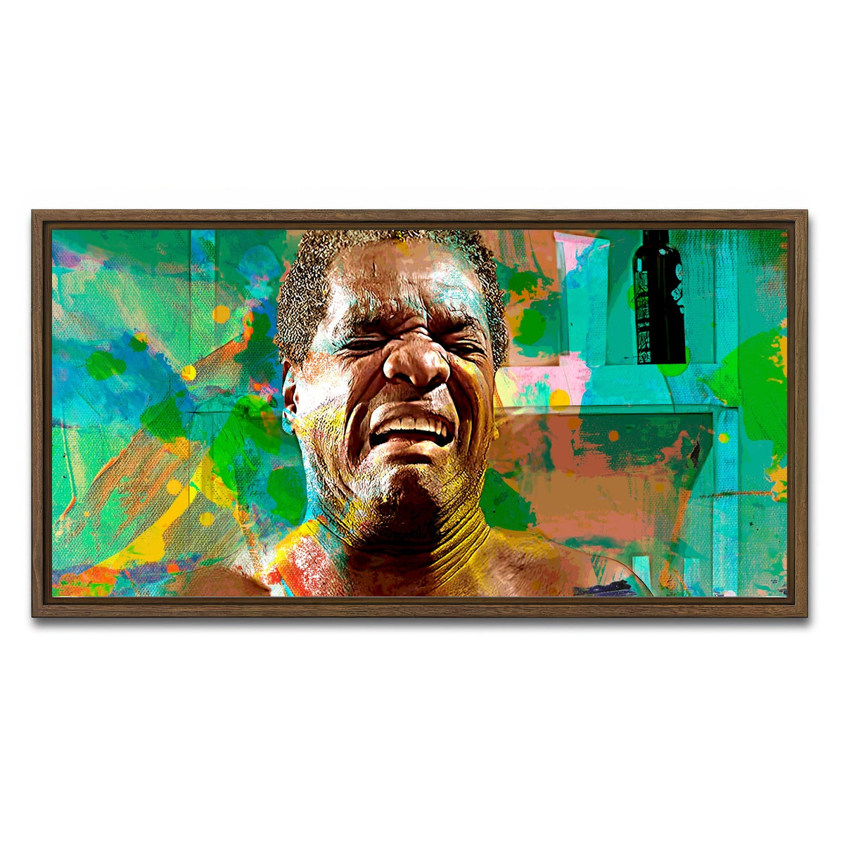 AUTO-MOCKUP WHITE | Pops | 1 Piece | Walnut Framed Canvas | group=2x1