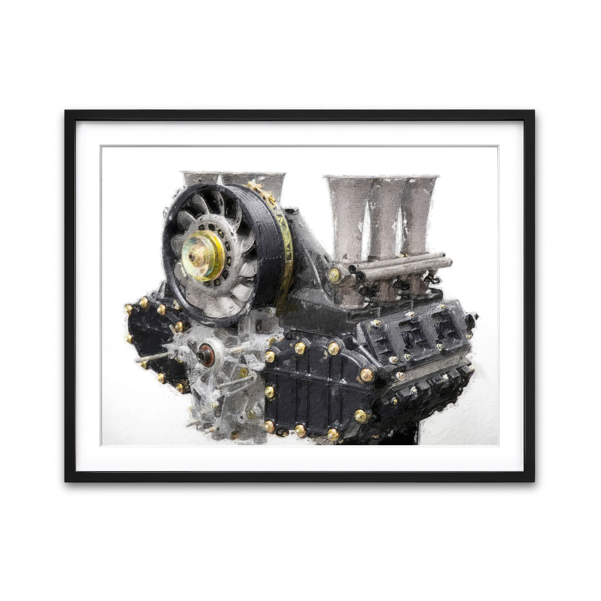 Framed Print 4x3 Black