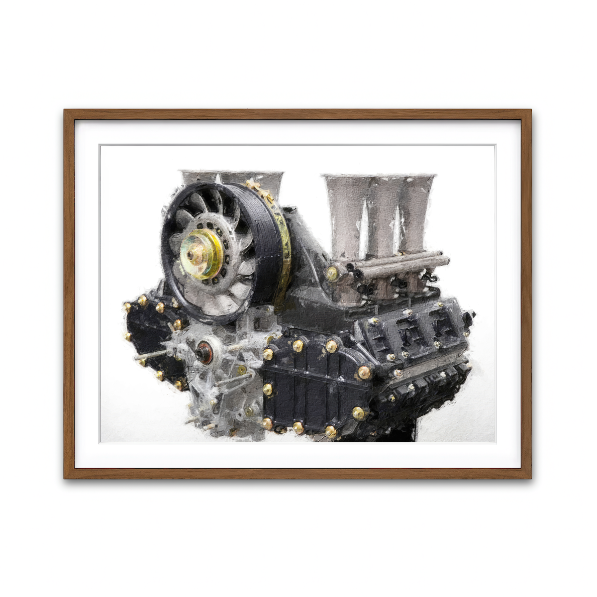 Framed Print 4x3 Walnut