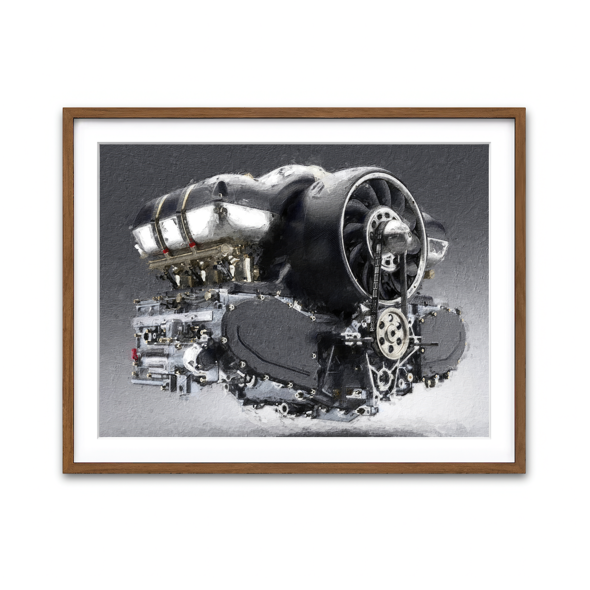 Framed Print 4x3 Walnut