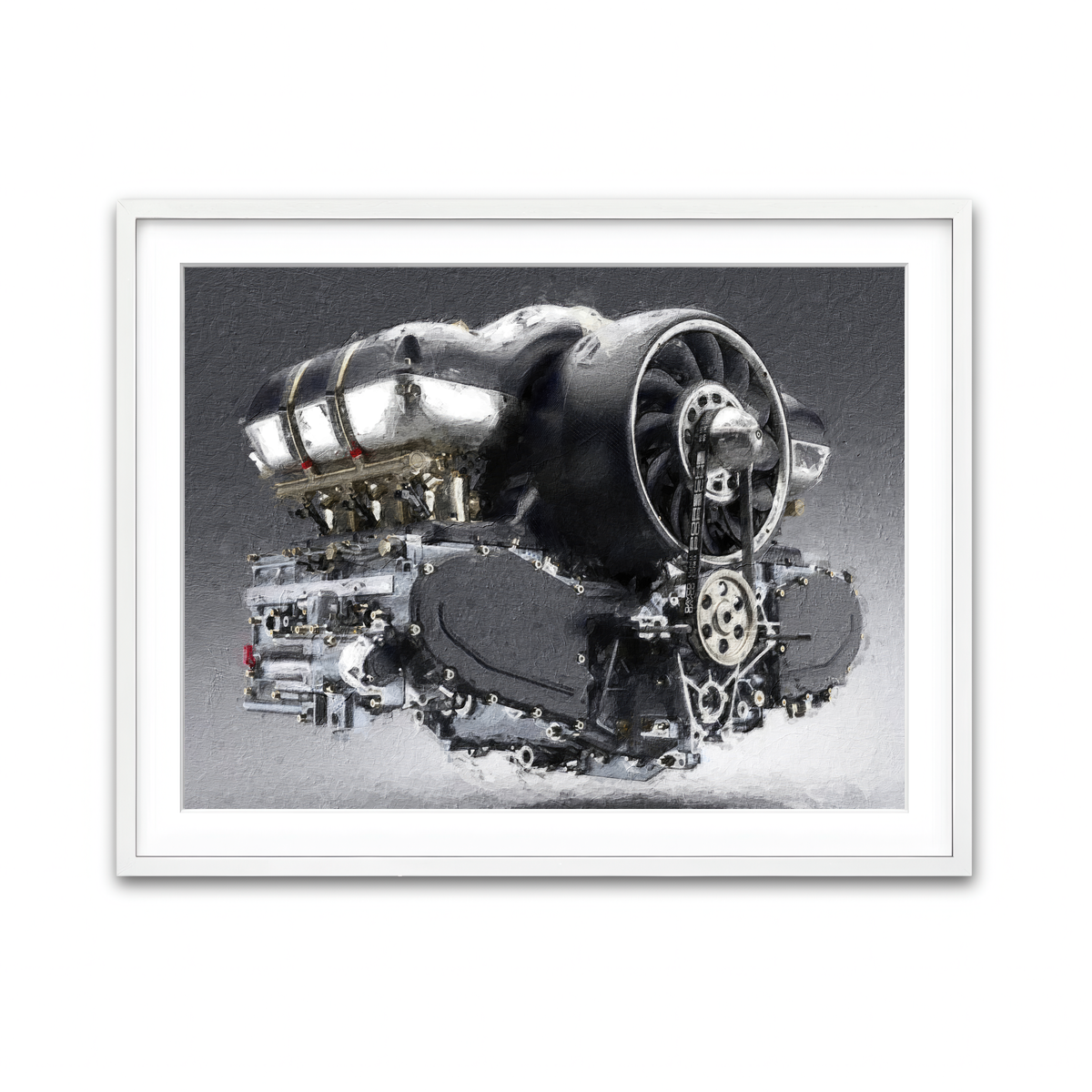 Framed Print 4x3 White