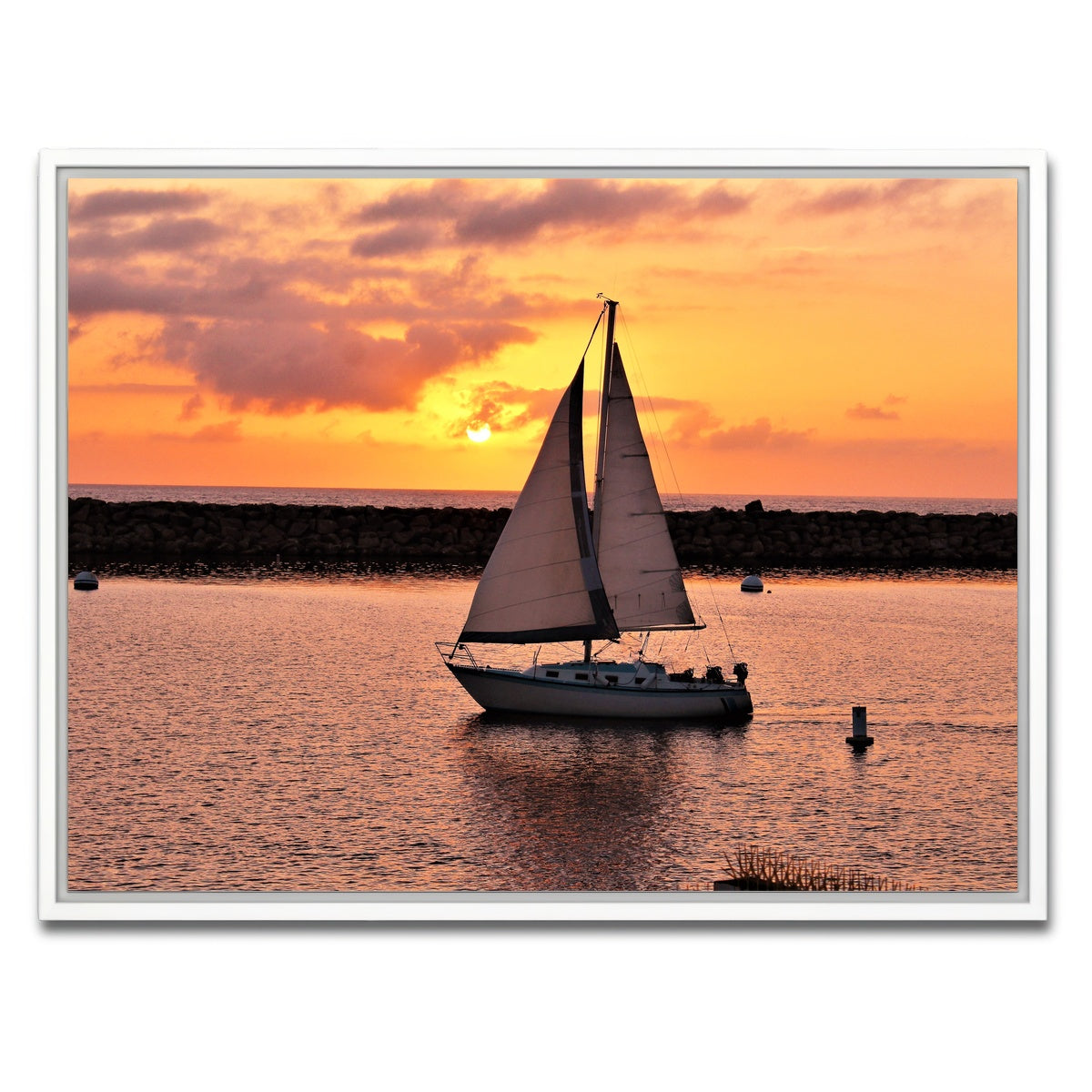 AUTO-MOCKUP WHITE | Portifino Redondo Beach | 1 Piece | White Framed Canvas | group=4x3