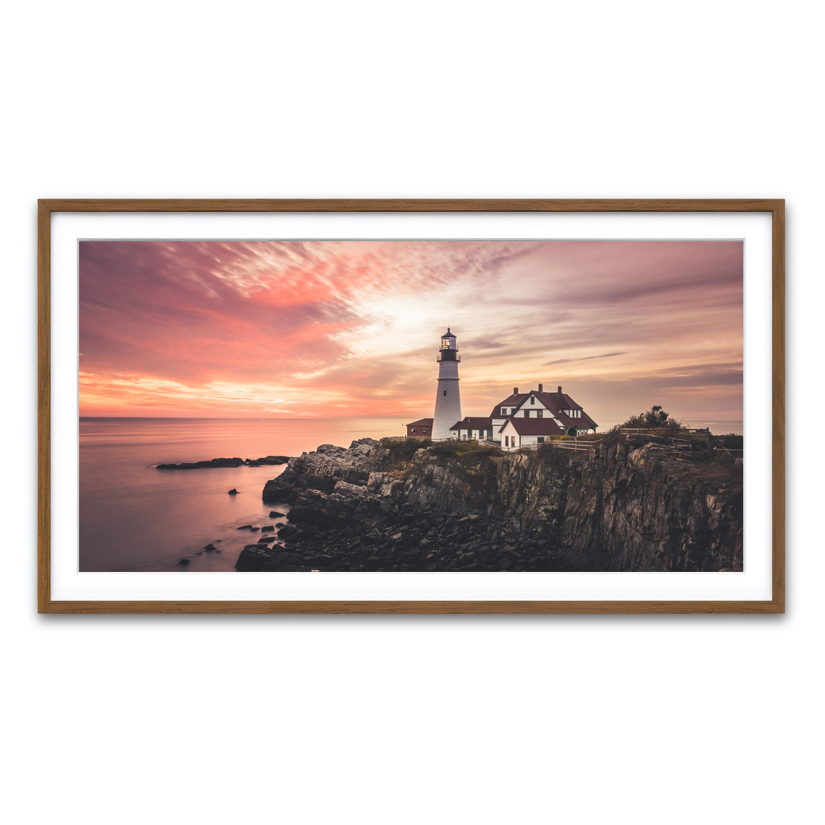 Framed Print 2x1 Walnut