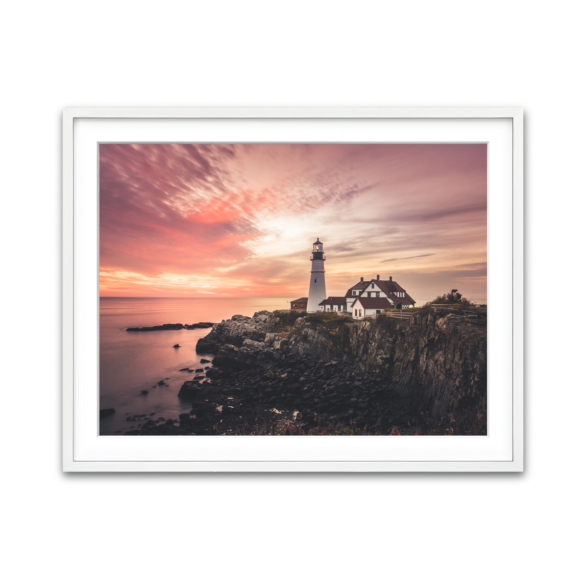 Framed Print 4x3 White