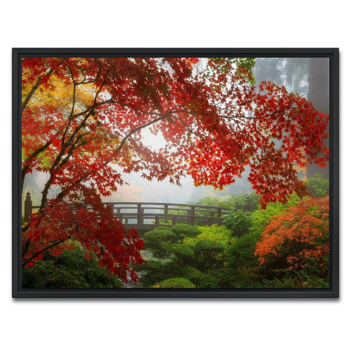 AUTO-MOCKUP WHITE | Portland Japanese Garden | 1 Piece | Black Framed Canvas | group=4x3