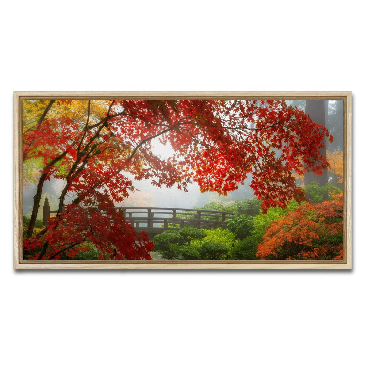 AUTO-MOCKUP WHITE | Portland Japanese Garden | 1 Piece | Natural Framed Canvas | group=2x1