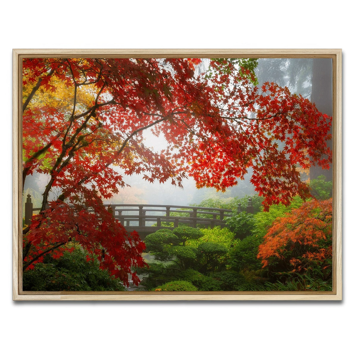 AUTO-MOCKUP WHITE | Portland Japanese Garden | 1 Piece | Natural Framed Canvas | group=4x3