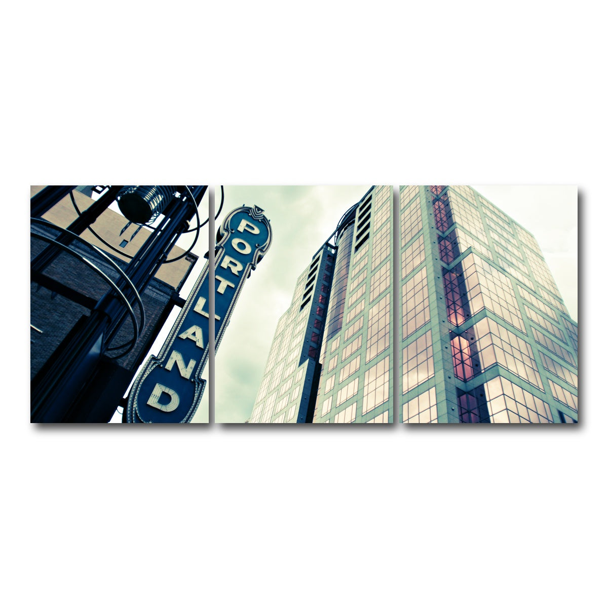 AUTO-MOCKUP WHITE | Portland Sign | 3 Piece | Gallery Wrap Canvas | group=18x24