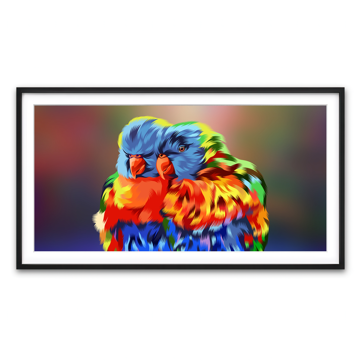 Framed Print 2x1 Black