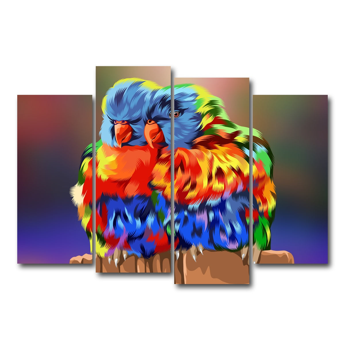 AUTO-MOCKUP WHITE | Portofolio | 4 Piece | Gallery Wrap Canvas | group=4_normal