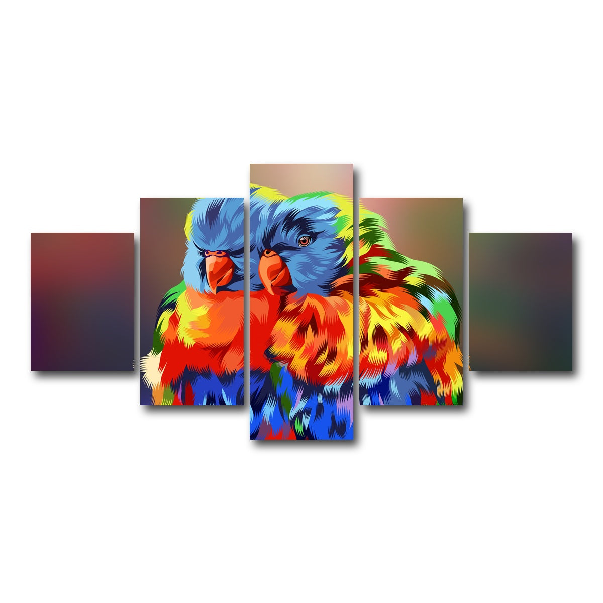 AUTO-MOCKUP WHITE | Portofolio | 5 Piece | Gallery Wrap Canvas | group=5_short