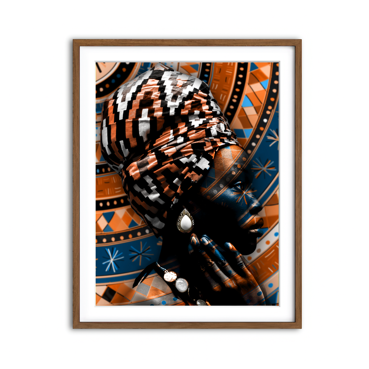 Framed Print 3x4 Walnut