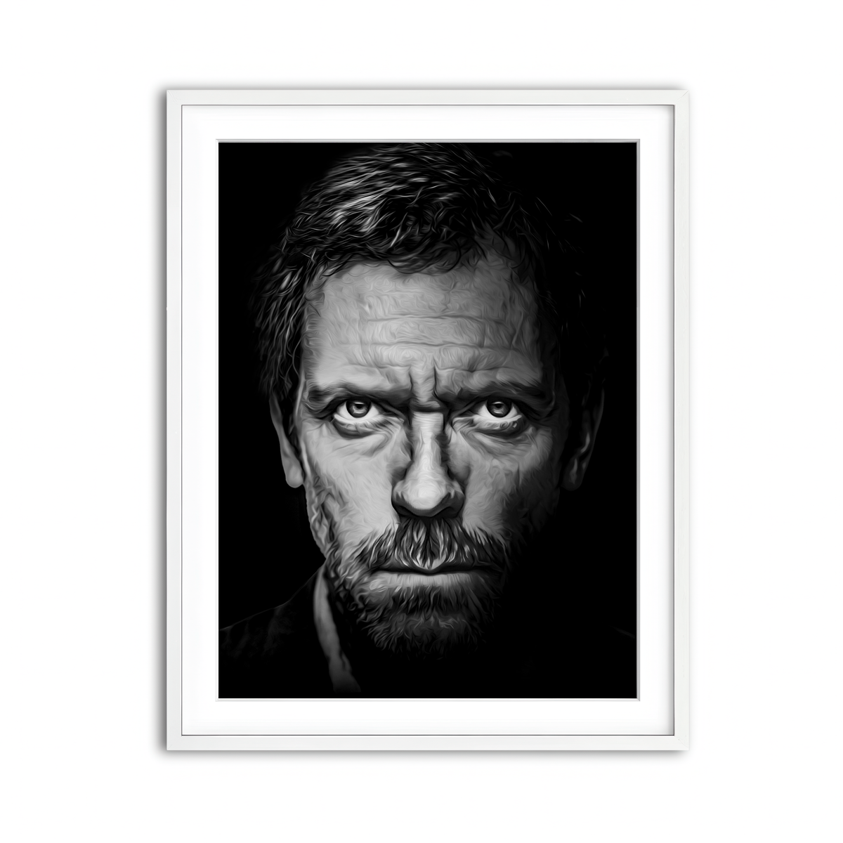 Framed Print 3x4 White