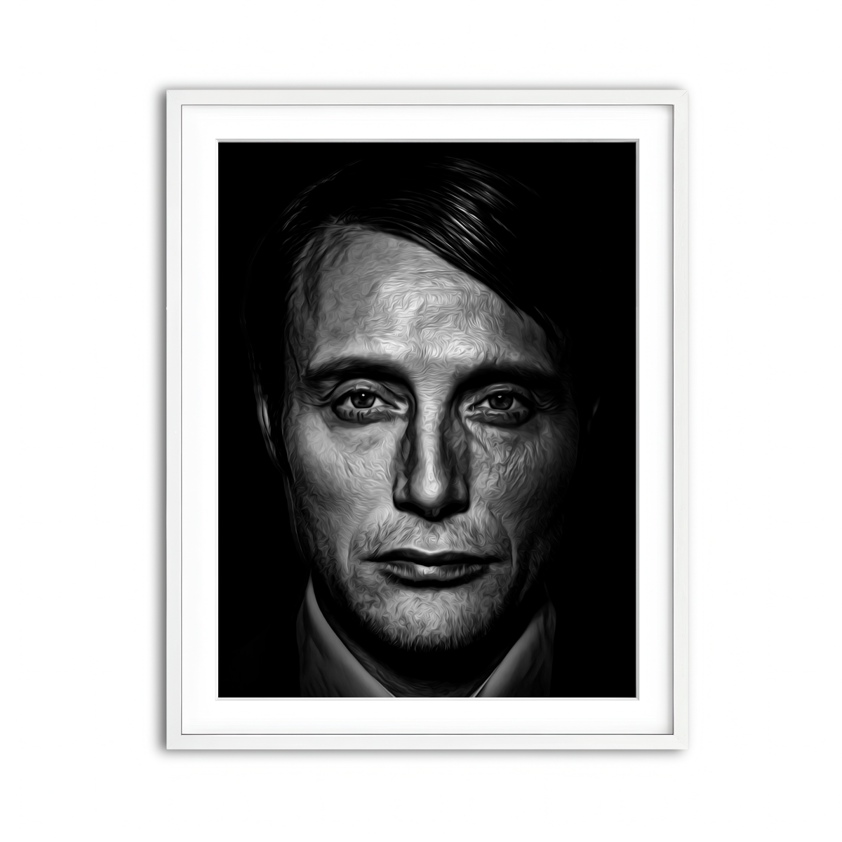 Framed Print 3x4 White