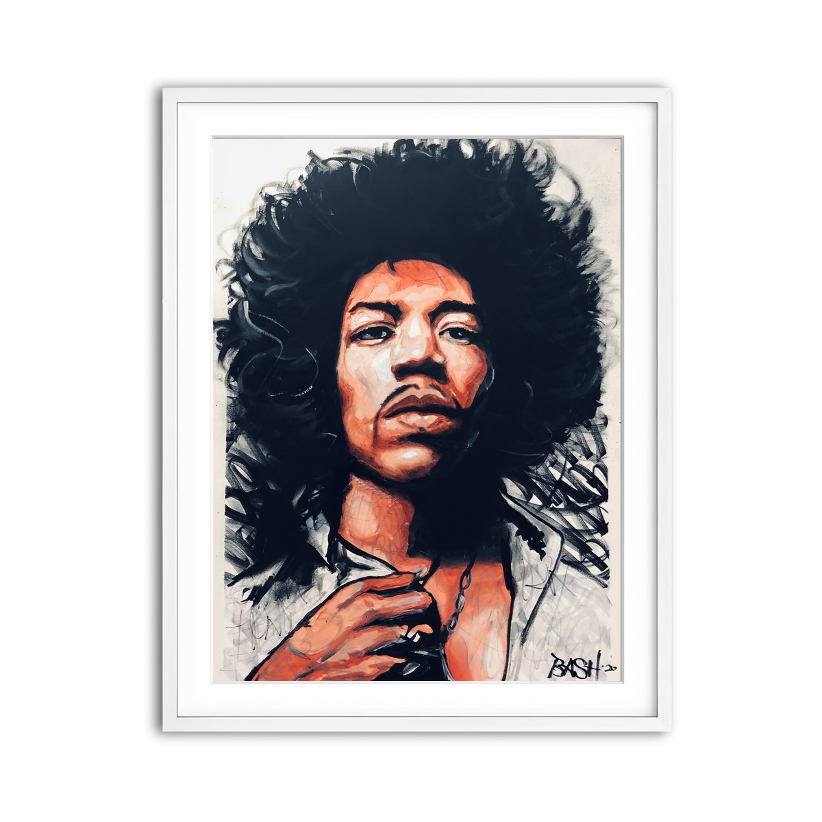 Framed Print 3x4 White