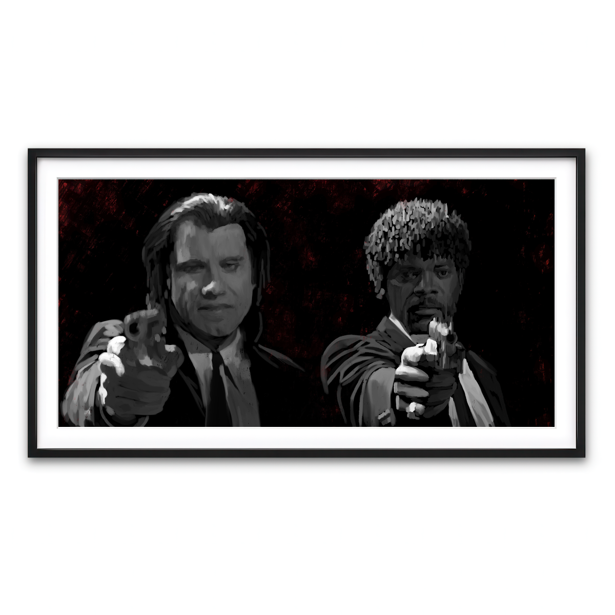 Framed Print 2x1 Black