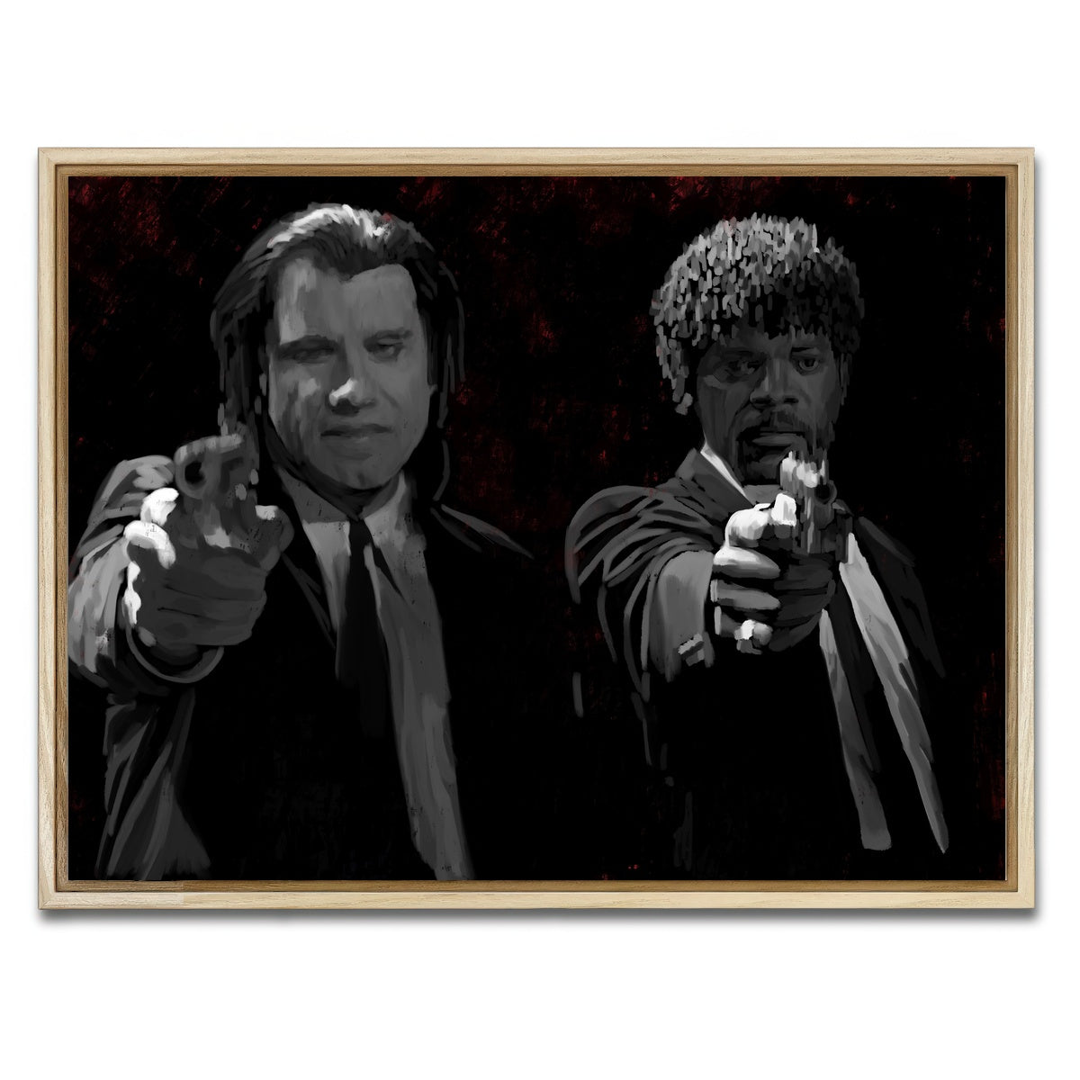 AUTO-MOCKUP WHITE | Portrait of Jules and Vincent | 1 Piece | Natural Framed Canvas | group=4x3