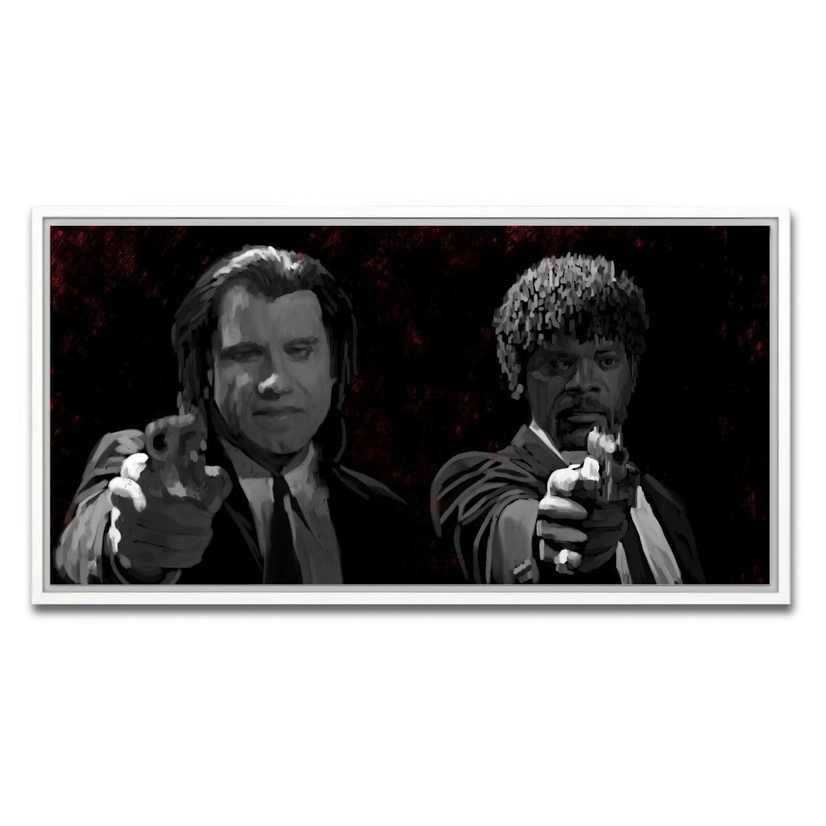 AUTO-MOCKUP WHITE | Portrait of Jules and Vincent | 1 Piece | White Framed Canvas | group=2x1