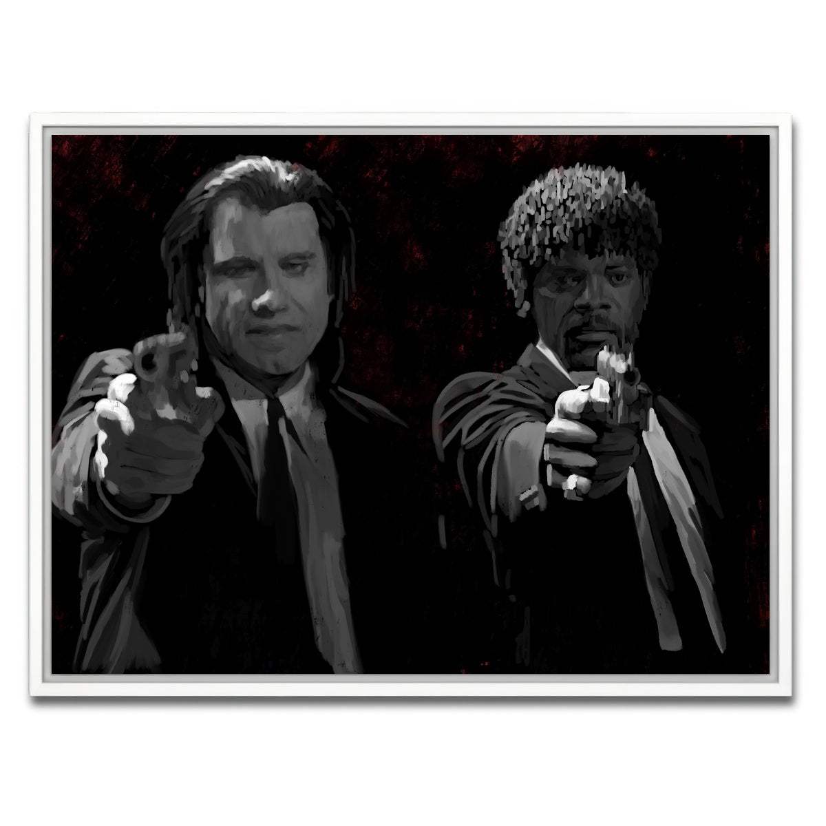 AUTO-MOCKUP WHITE | Portrait of Jules and Vincent | 1 Piece | White Framed Canvas | group=4x3