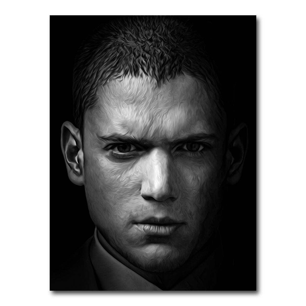 AUTO-MOCKUP WHITE | Portrait prison break | 1 Piece | Gallery Wrap Canvas | group=3x4