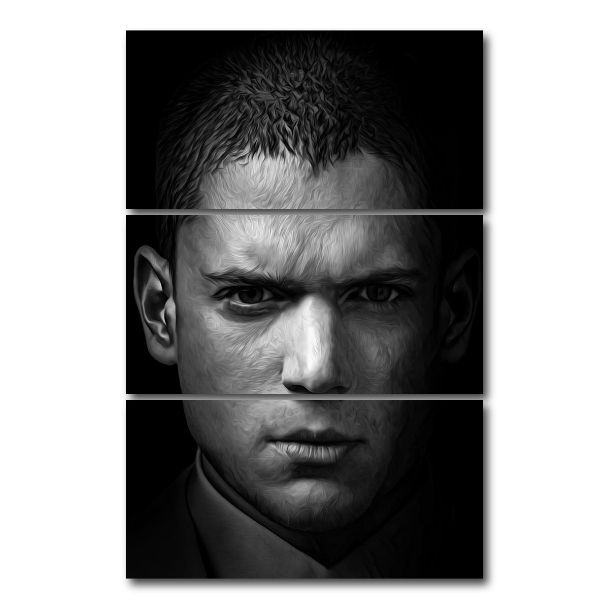 AUTO-MOCKUP WHITE | Portrait prison break | 3 Piece | Gallery Wrap Canvas | group=12x24_stacked