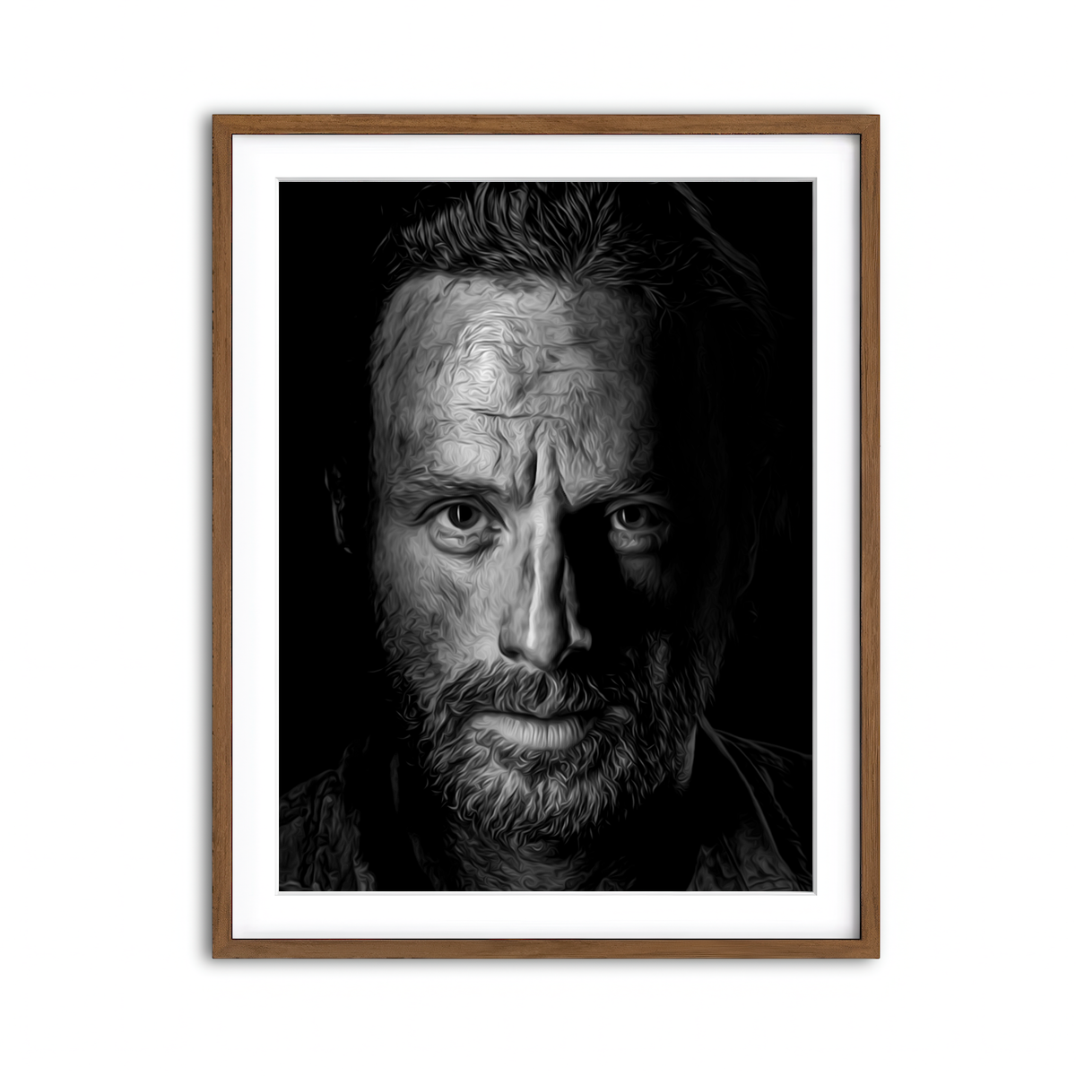 Framed Print 3x4 Walnut