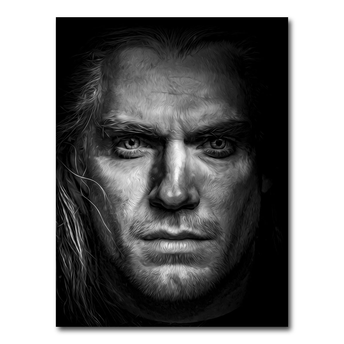 AUTO-MOCKUP WHITE | Portrait the witcher | 1 Piece | Gallery Wrap Canvas | group=3x4