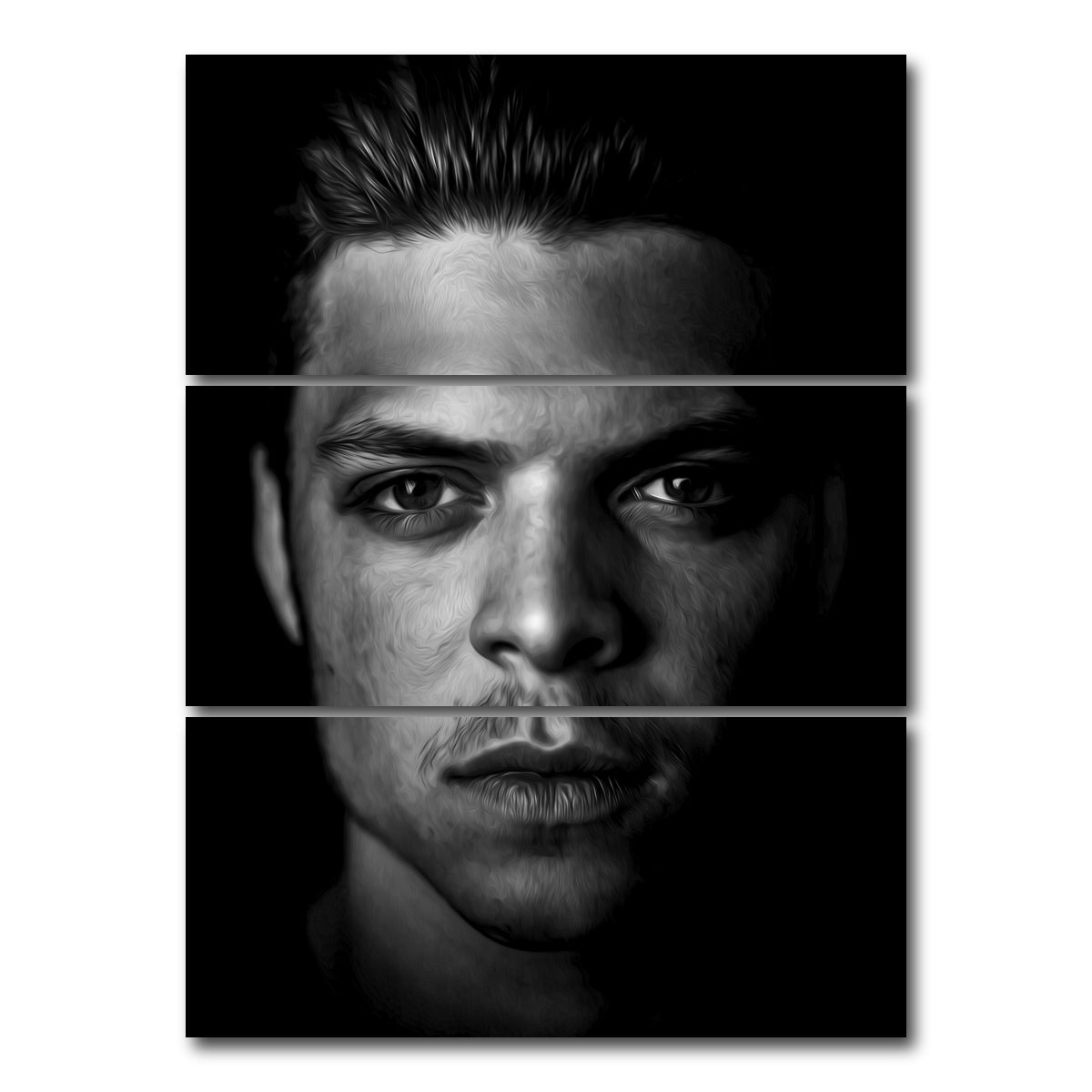 AUTO-MOCKUP WHITE | Portrait vikings 2 | 3 Piece | Gallery Wrap Canvas | group=8x18_stacked