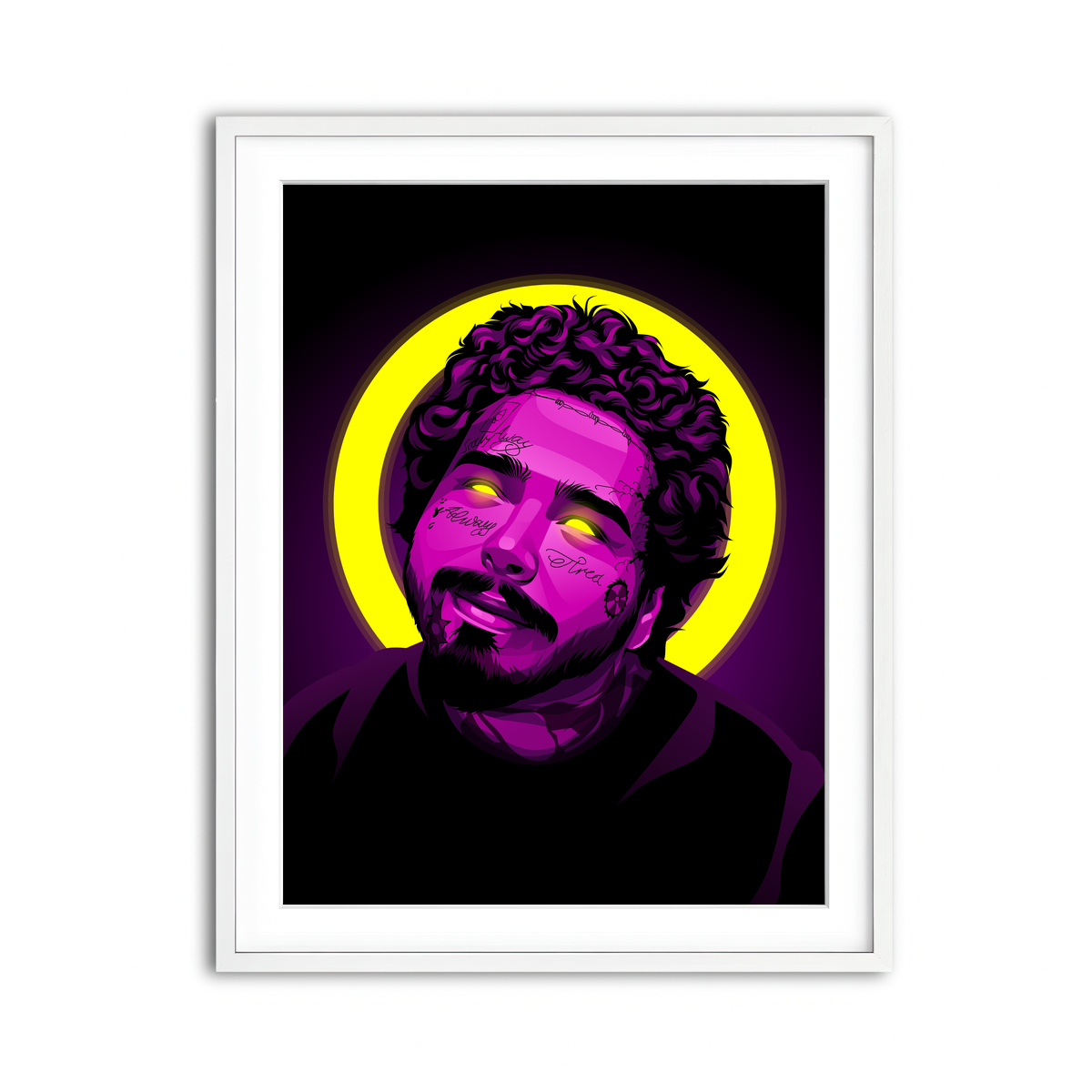 Framed Print 3x4 White